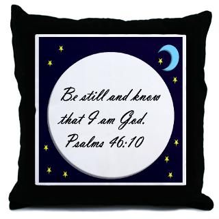 Bible Gifts  Bible More Fun Stuff  Psalm 4610 Throw Pillow