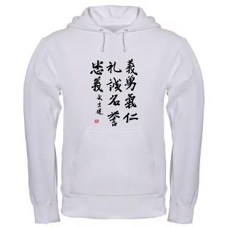 bushido code hooded sweatshirt kanji hoody $ 46 99