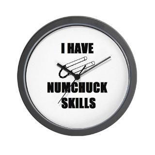 have numchuck skills wall clock $ 15 51