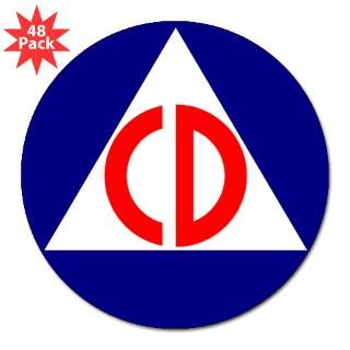 Civil Defense 3 Lapel Sticker (48 pk) Sticker by civil_defense