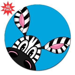 Cute Zebra 3 Lapel Sticker (48 pk) for $30.00
