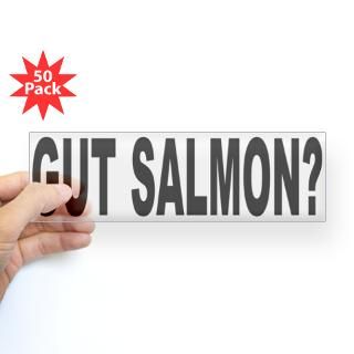 Gut Salmon GUT FISH Bumper Sticker (50 pk) for $190.00