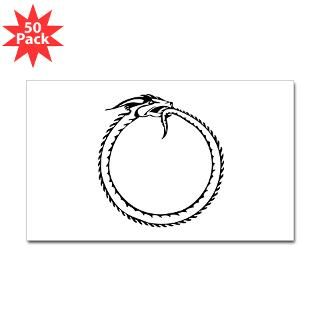 Ouroboros Symbol Rectangle Sticker 50 pk)