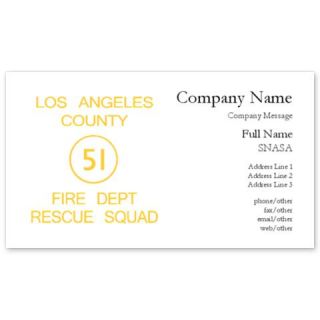 Squad 51 Emergency T Business Cards by Admin_CP1354248  510376168