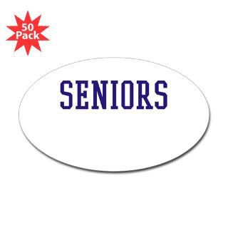 Seniors High School Sticker (Oval 50 pk)