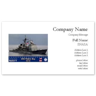 USS Mobile Bay CG 53 Business Cards for $0.19