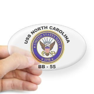 USS North Carolina BB 55 Oval Decal for $4.25