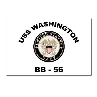 USS Washington BB 56 Postcards (Package of 8) for $9.50