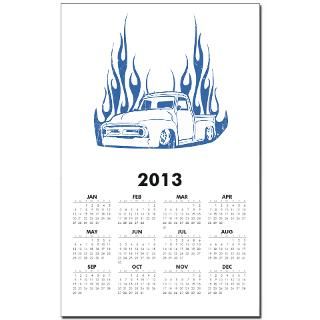 Flamed 56 Pickup Truck Calendar Print for $10.00