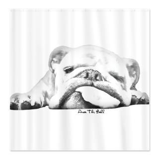 Bulldog Shower Curtains  Custom Themed Bulldog Bath Curtains