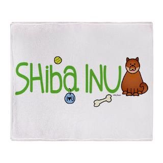 Shiba Inu Doodle Red Sesame Stadium Blanket for $59.50