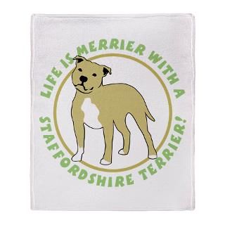 Merrier Staffy Terrier Stadium Blanket for $59.50