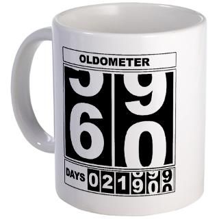 60 Gifts  60 Drinkware  60th Birthday Oldometer Mug