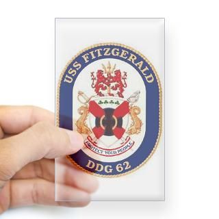 USS Fitzgerald DDG 62 Rectangle Decal for $4.25