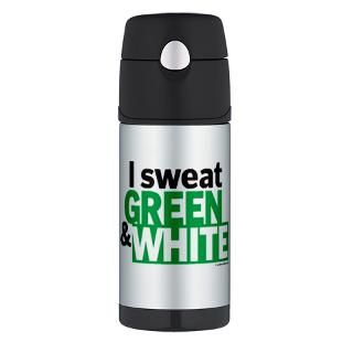 Baseball Gifts  Baseball Drinkware  I Sweat Green and Thermos