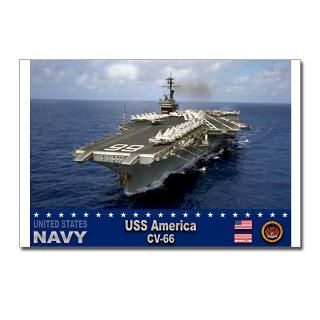 USS America CV 66 Postcards (Package of 8)