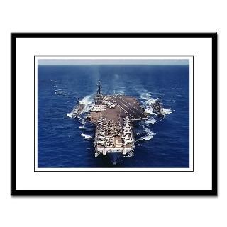 CV 63 USS Kitty Hawk Large Framed Print  Aircraft Carrier Prints