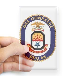 USS Gonzalez DDG 66 Rectangle Decal for $4.25