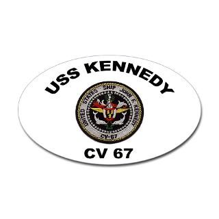 USS Kennedy CV 67 Oval Decal for $4.25