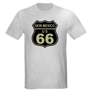 New Mexico Route 66 Ash Grey T Shirt T Shirt by america_tshirts
