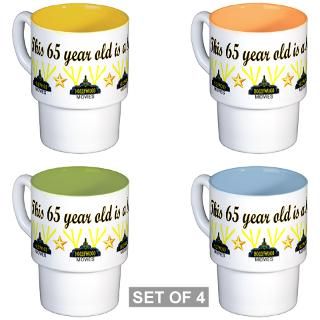 65 Gifts  65 Drinkware  HAPPY 65TH BIRTHDAY Coffee Cups