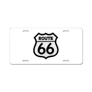 Route 66 License Plate Covers  Route 66 Front License Plate Covers