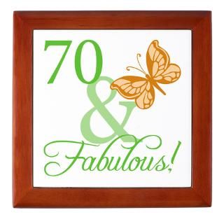 70 Gifts  70 Home Decor  70 & Fabulous Birthday Keepsake Box