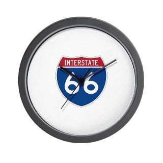 Interstate Route 66 Wall Clock for $18.00