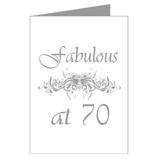 70 Gifts  70 Greeting Cards  Fabulous At 70 Years Old Greeting