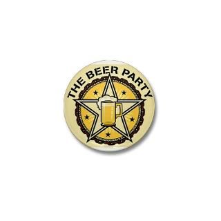 THE BEER PARTY Square Car Magnet 3 x 3