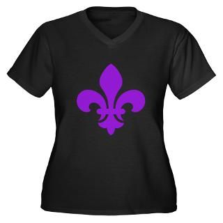 purple fleur de lys women s plus size v neck dark $ 28 77