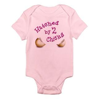 Hatched by Two Chicks Infant Creeper Body Suit by ourbaby