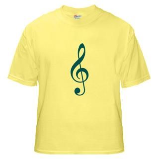 Blue Treble Clef on T shirts, tops and a range of gift items