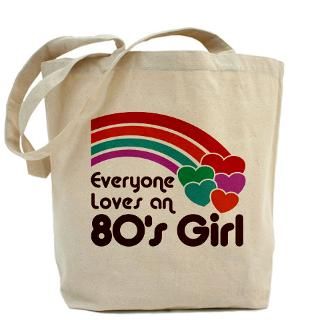 80 s girl tote bag
