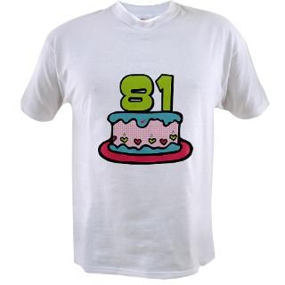 81 Year Old Birthday Cake Hooded Sweatshirt