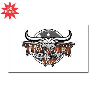 texmex fm dallas gear rectangle sticker 50 pk $ 83 99