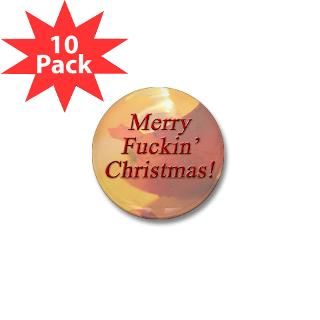 Merry Fuckin Christmas Mini Button (10 pack)