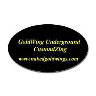 goldwing shop # underground oval sticker $ 3 79