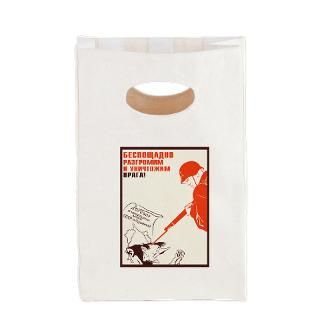 red army canvas lunch tote $ 14 85