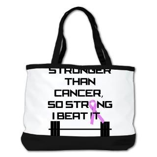 stronger than cancer barbell shoulder bag $ 83 99