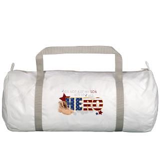 Air Force Gifts  Air Force Bags  Hes My Hero (Son) Gym Bag