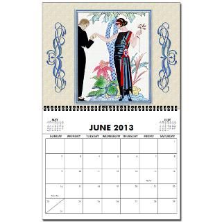 George Barbier Art Deco Fashion 8.5x11 Calendar by vintagecalendar