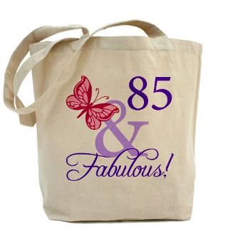 85 And Fabulous Birthday Tote Bag for $18.00