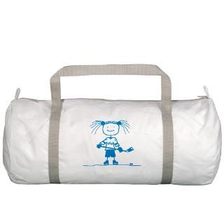 Stick Hockey (Blue) Gym Bag by spooltees