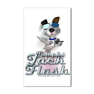 jumpin jack flash rectangle sticker $ 3 89