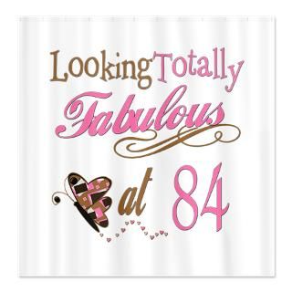 84 Gifts  84 Shower Curtains  Fabulous 84th Shower Curtain