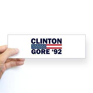 Clinton   Gore 92 Bumper Bumper Sticker by thehotbutton