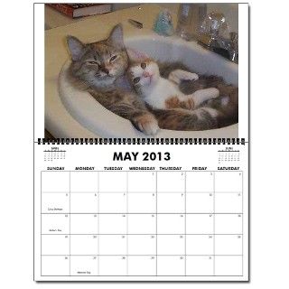 Cat lovers 2013 Wall Calendar by MIGHTYMACWHOLESALE