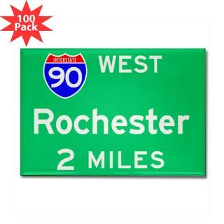 and Entertaining  Rochester NY 90 West Rectangle Magnet (100 pack