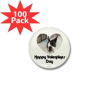 happy valentines day boston terrier mini button $ 94 99